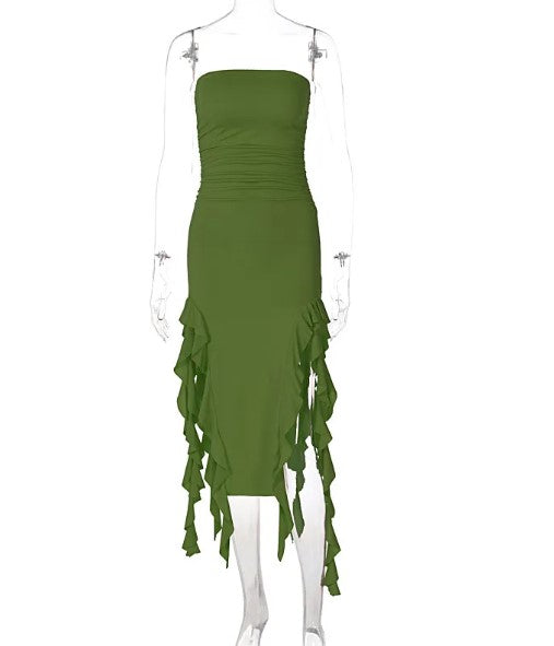 The Valencia Tassel Maxi Dress
