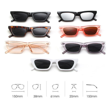 Luxury Cat-Eye Mirror Sunglasses for Women