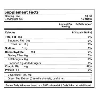 Nutriplus L-Carnitine Shot 50ml (1.69FL oz)