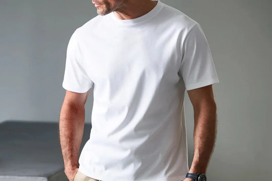 Sun Tee Men's White Crew Neck T-Shirt (6-Pack)